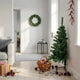 Vidaxl kunstkerstboom avec un demi-dernier standard en PVC vert