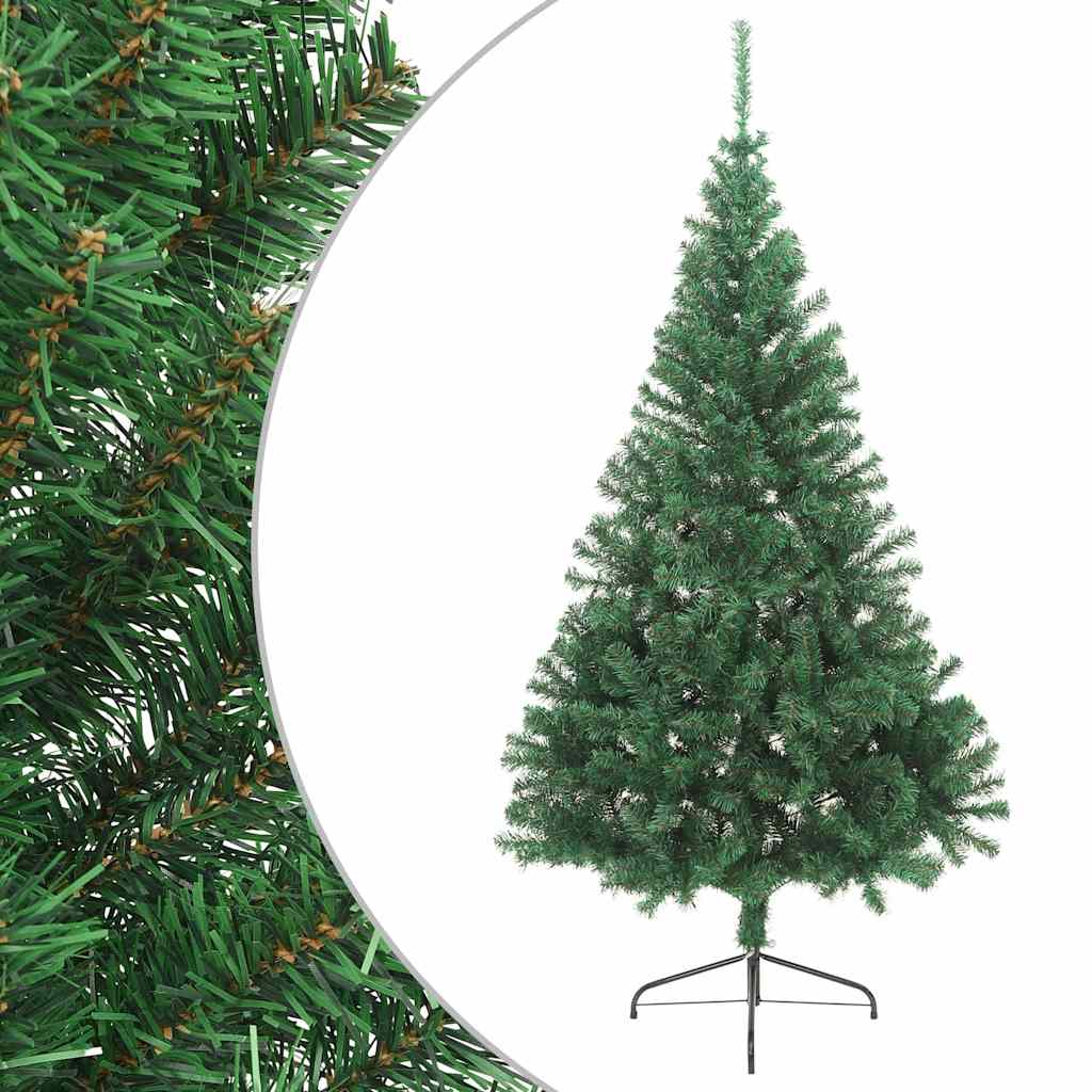 Vidaxl Kunstkerstboom avec un demi-240 cm en PVC Green standard