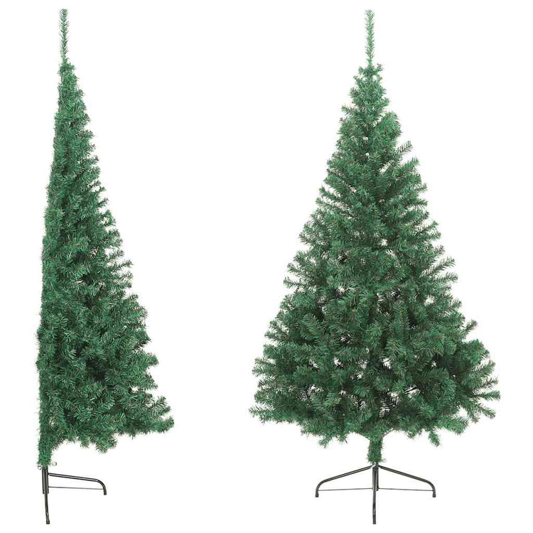 Vidaxl Kunstkerstboom avec un demi-240 cm en PVC Green standard