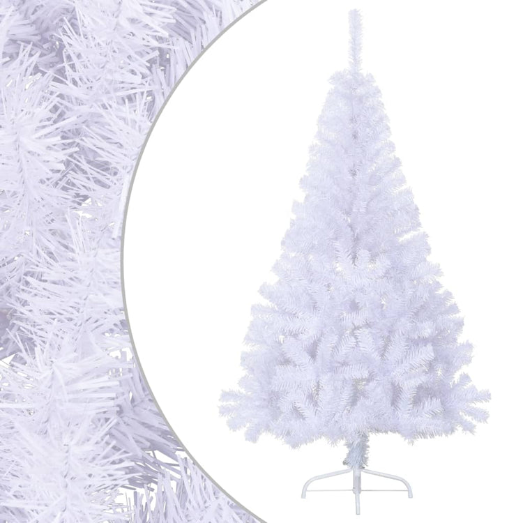 Vidaxl kunstkerstboom avec un demi-six0 cm standard blanc blanc
