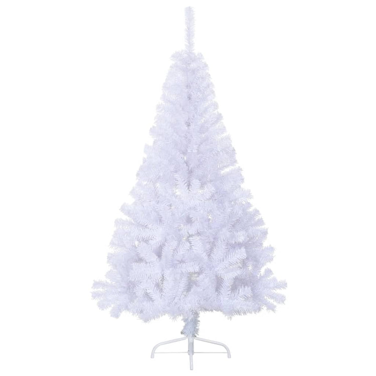 Vidaxl kunstkerstboom avec un demi-six0 cm standard blanc blanc