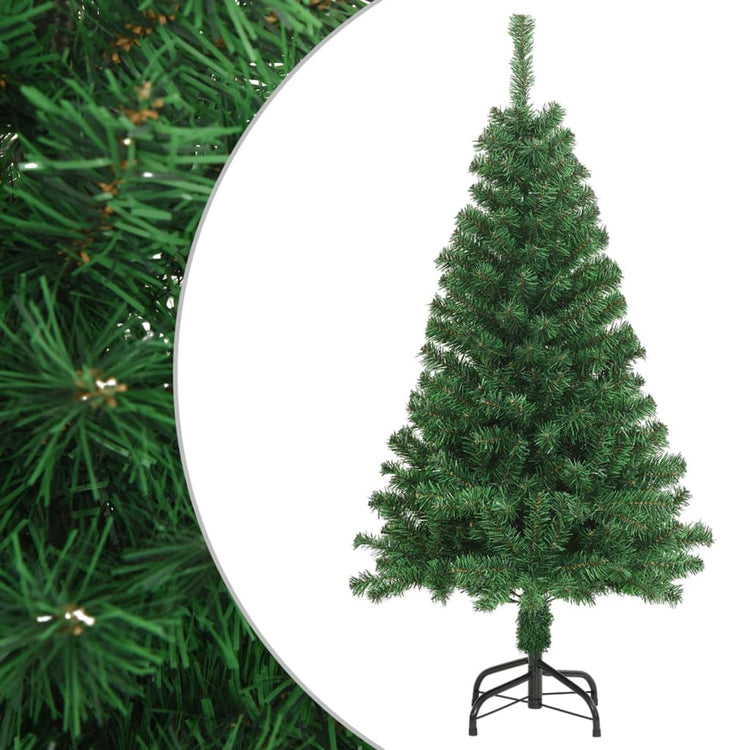 Vidaxl kunstkerstboom avec des branches épaisses 120 cm en PVC vert