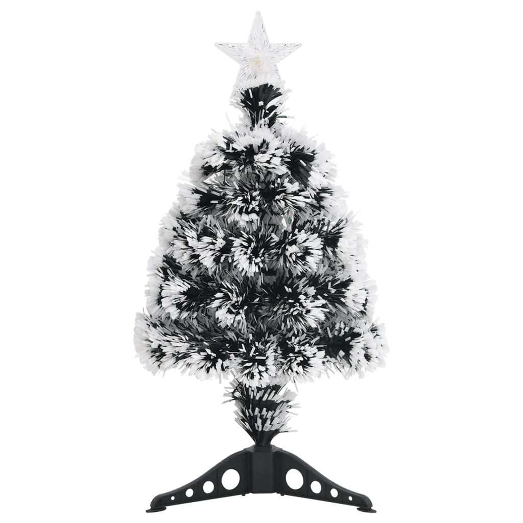 Vidaxl Christmas Tree avec LED 64 cm en fibre de verre vert et blanc
