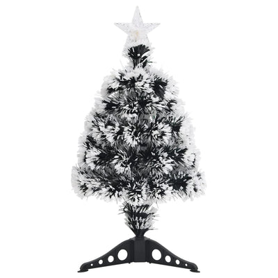 Vidaxl Christmas Tree avec LED 64 cm en fibre de verre vert et blanc