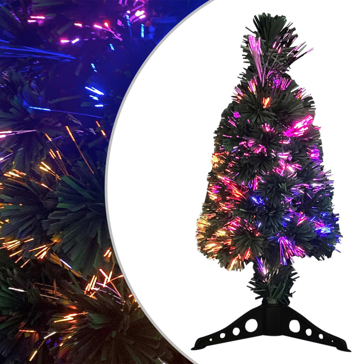 Vidaxl kunstkerstboom avec une fibre optique standard de 64 cm étroite