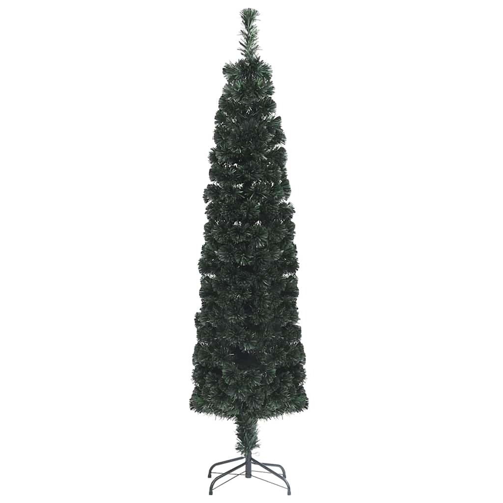 Vidaxl kunstkerstboom avec une fibre optique standard de 180 cm étroite