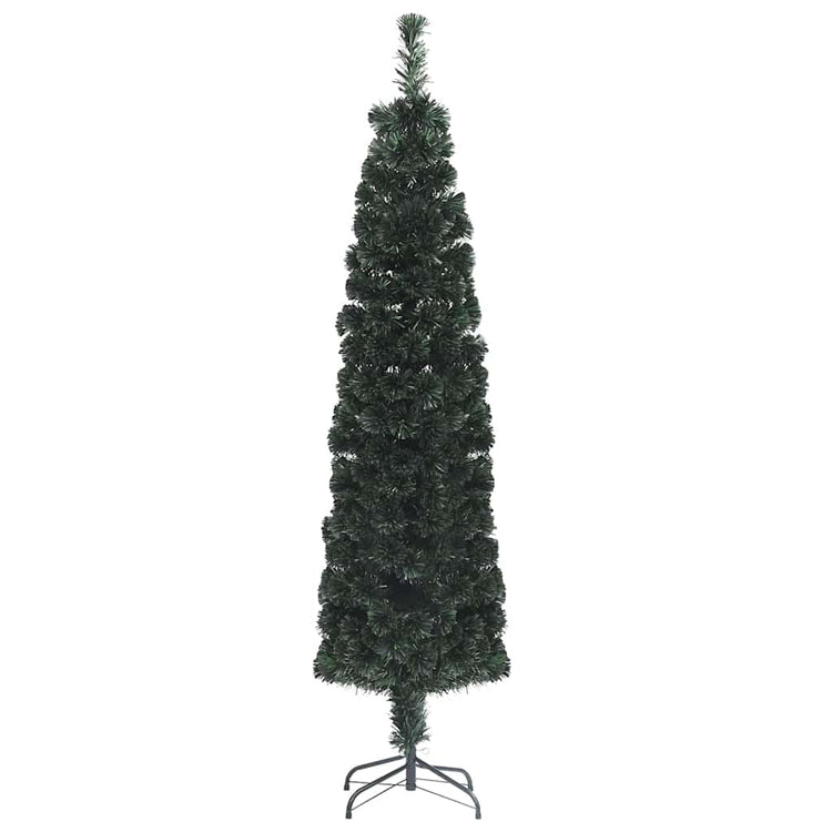 Vidaxl kunstkerstboom avec une fibre optique standard de 180 cm étroite