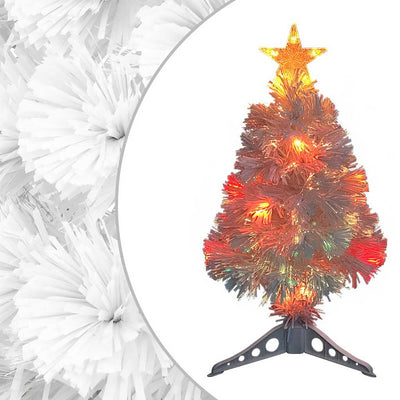 Vidaxl kunstkerstboom avec éclairage 64 cm fibre optique blanc