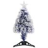Vidaxl kunstkerstboom avec éclairage 64 cm fibre optique blanc et bleu