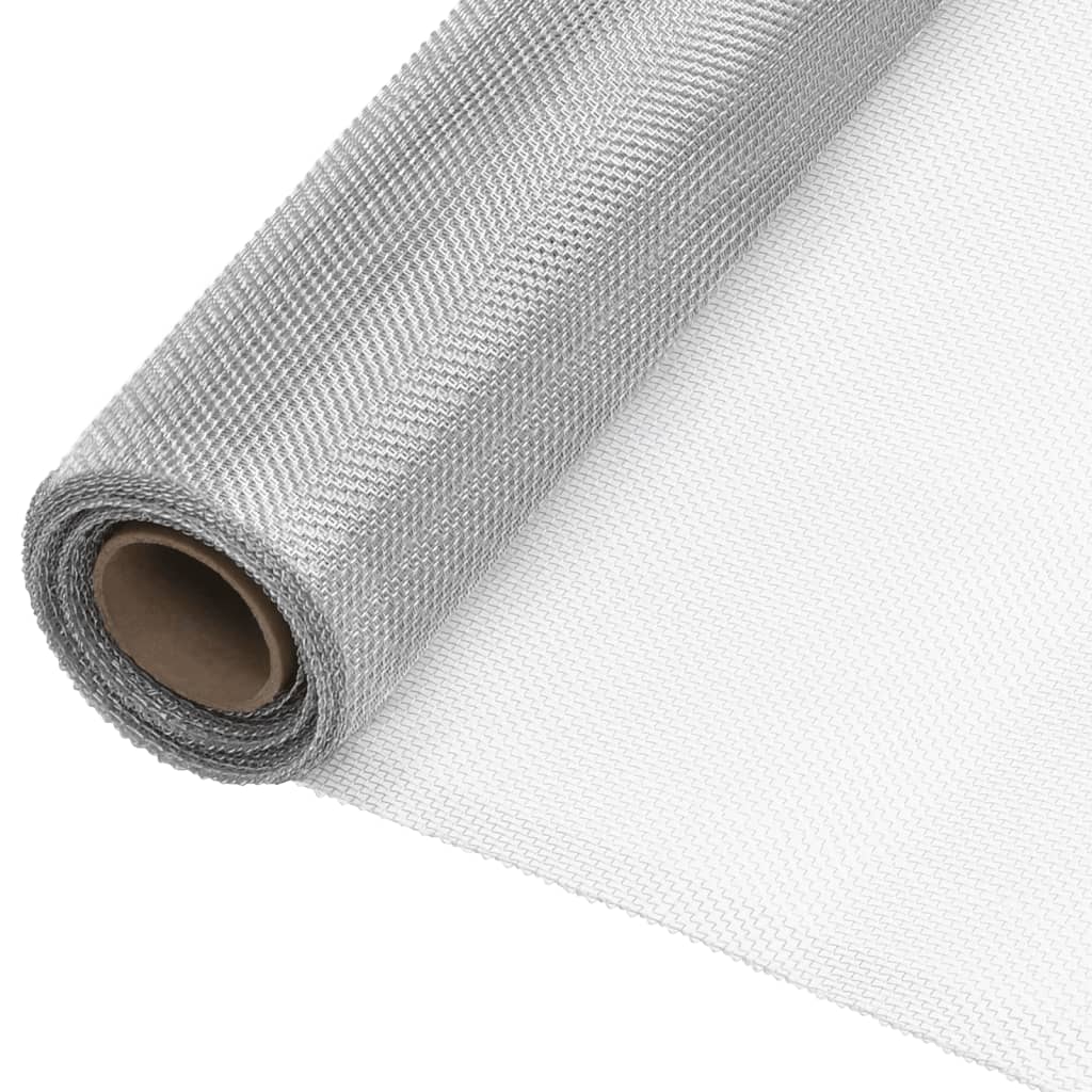 Vidaxl Mesh 80x1000 cm en aluminium argent couleur