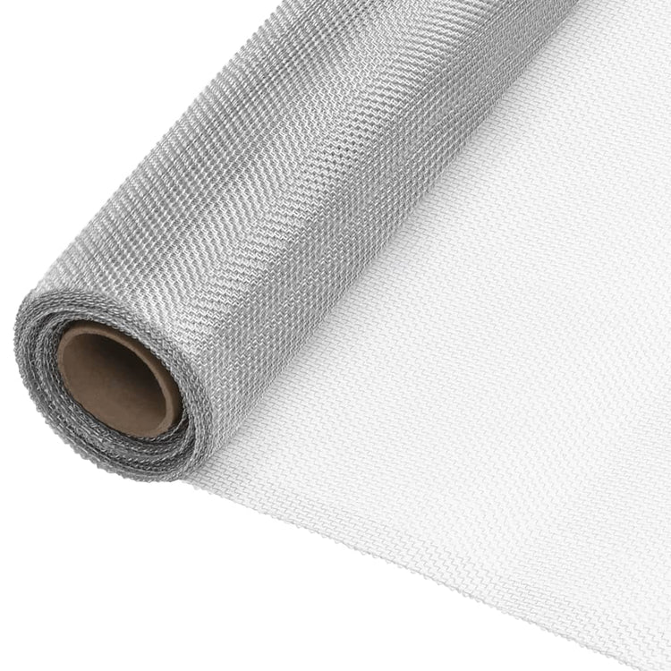 Vidaxl Mesh 80x1000 cm en aluminium argent couleur
