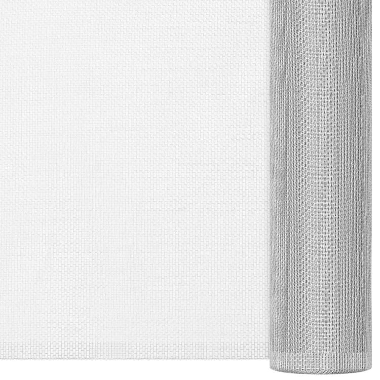 Vidaxl Mesh 80x1000 cm en aluminium argent couleur
