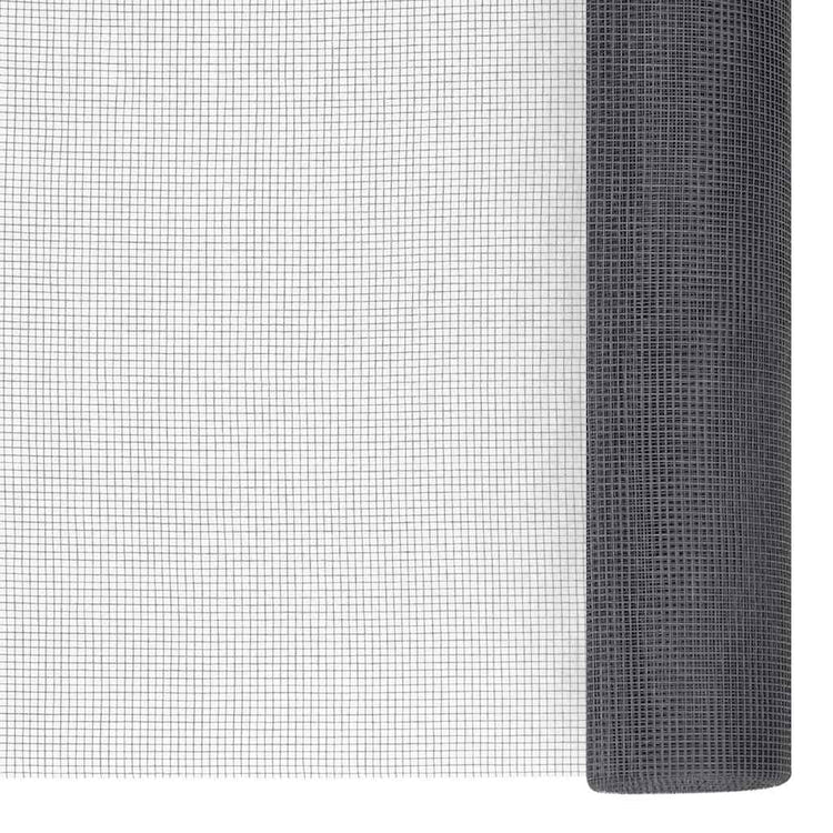 Vidaxl Mesh 80x1000 cm Grey à fibre optique