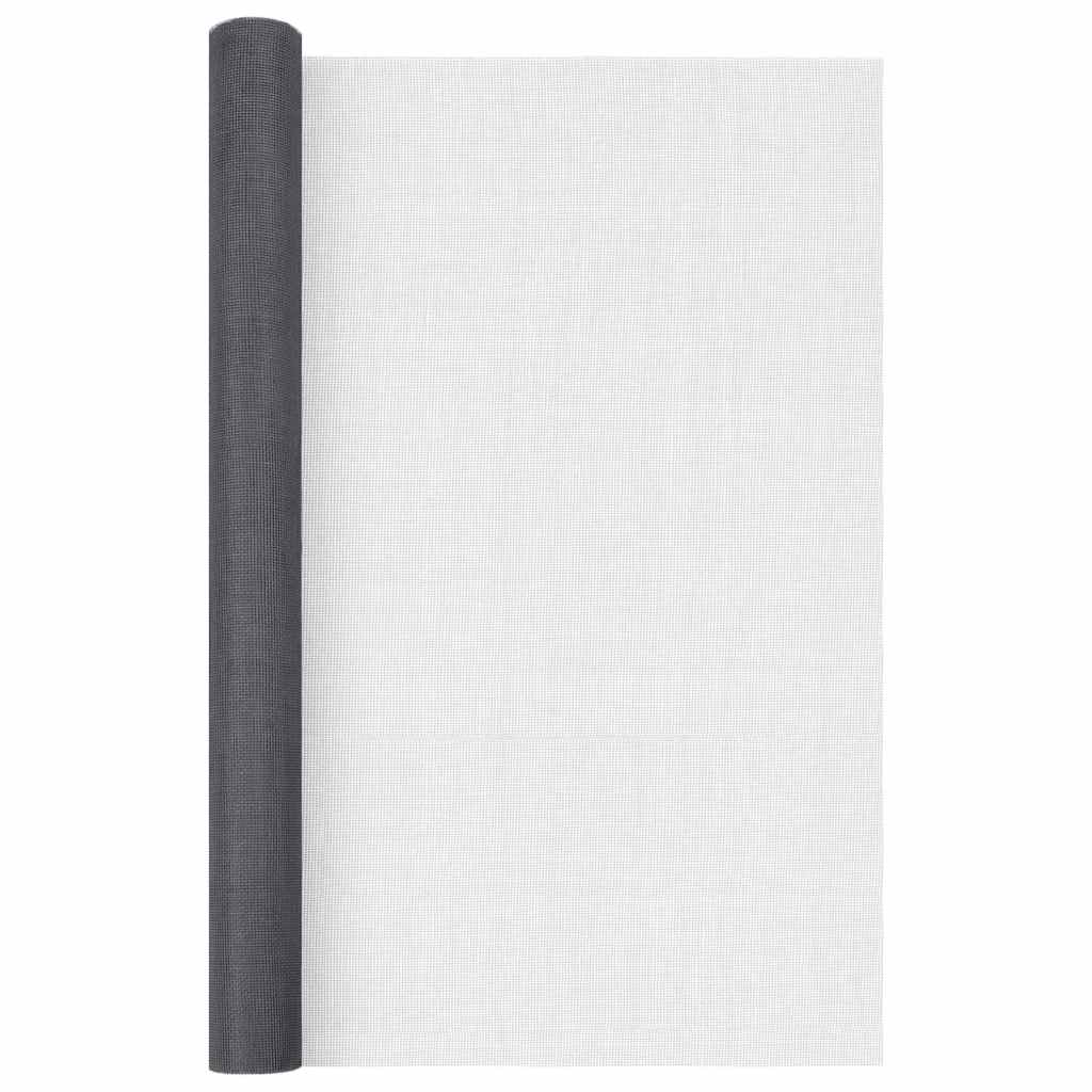 Vidaxl Mesh 80x1000 cm Grey à fibre optique