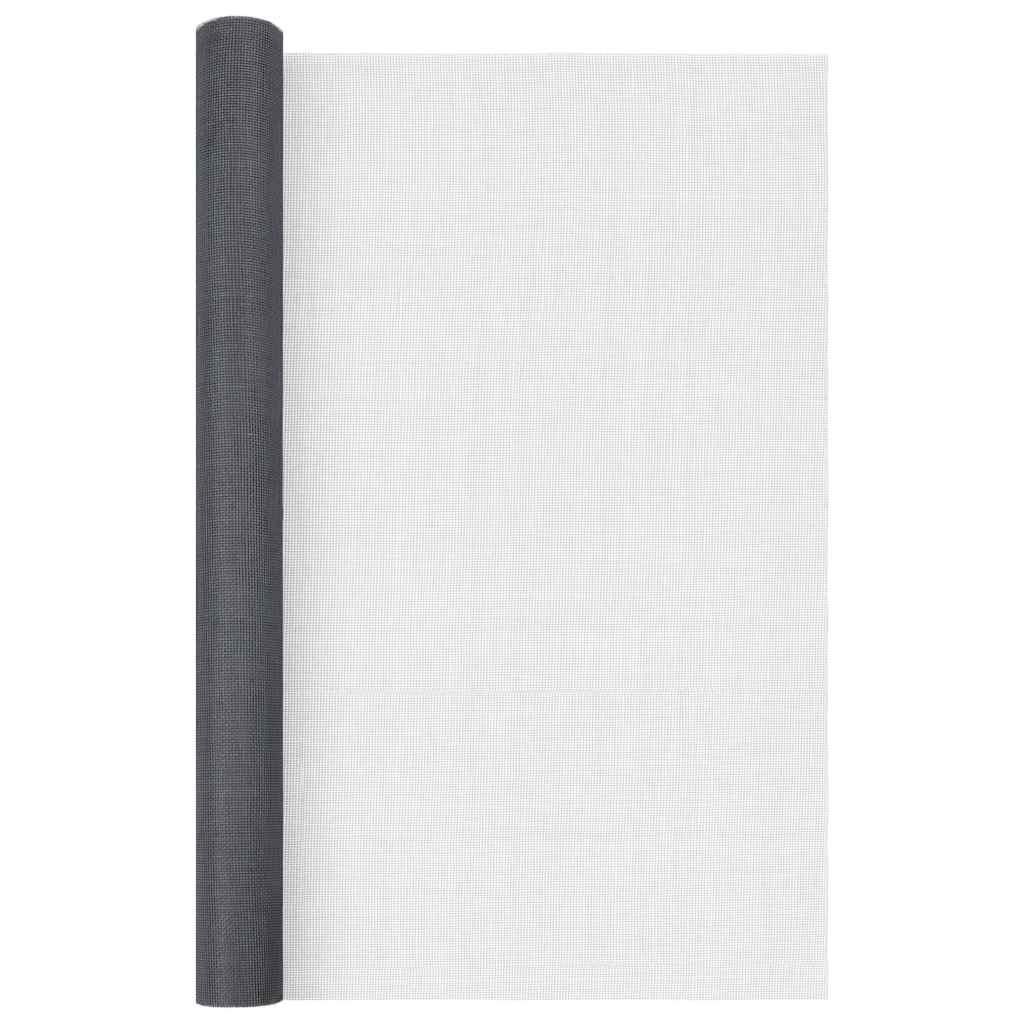 Vidaxl Mesh 112x1000 cm Grey à fibre optique