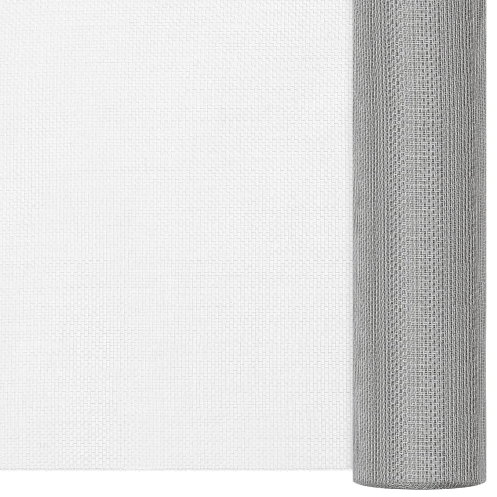 Vidaxl Mesh 60x500 cm en acier inoxydable en argent coloré