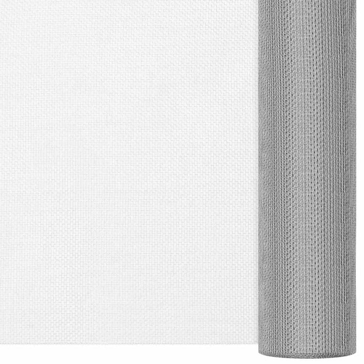 Vidaxl Mesh 60x1000 cm en acier inoxydable en argent coloré