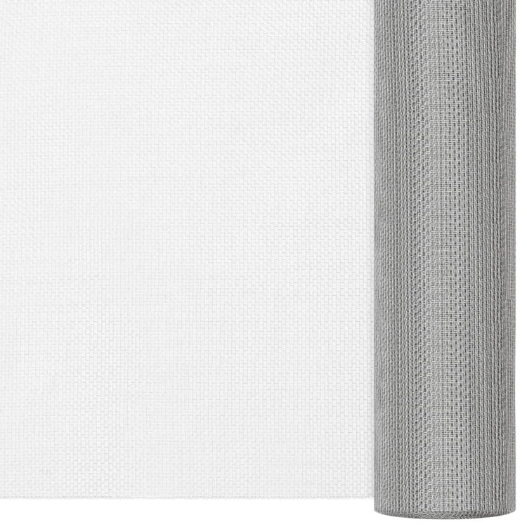 Vidaxl Mesh 60x2000 cm en acier inoxydable en argent coloré