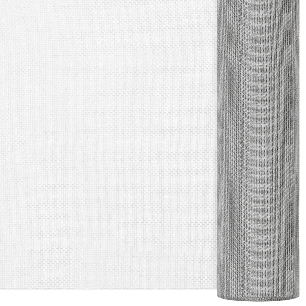 Vidaxl Mesh 80x500 cm en acier inoxydable en argent coloré