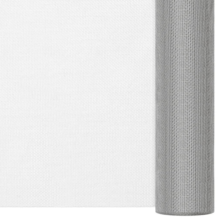 Vidaxl Mesh 80x500 cm en acier inoxydable en argent coloré