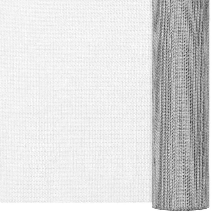 Vidaxl Mesh 112x2000 cm en acier inoxydable en argent coloré
