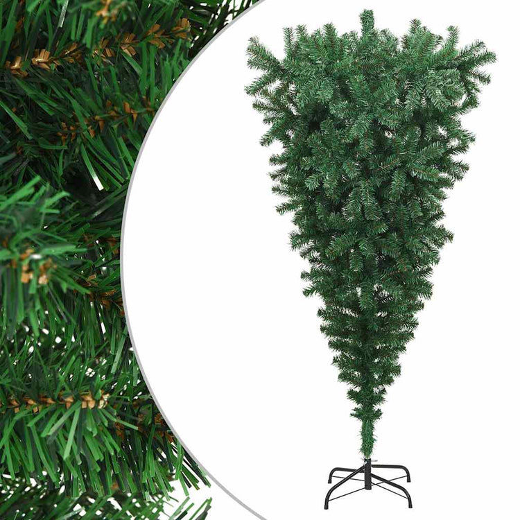 Vidaxl Kunstkerstboom inversé avec un vert standard de 210 cm