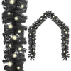 Vidaxl Garland de Noël avec lumières LED 10 m noir
