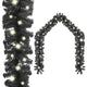 Vidaxl Garland de Noël avec lumières LED 10 m noir