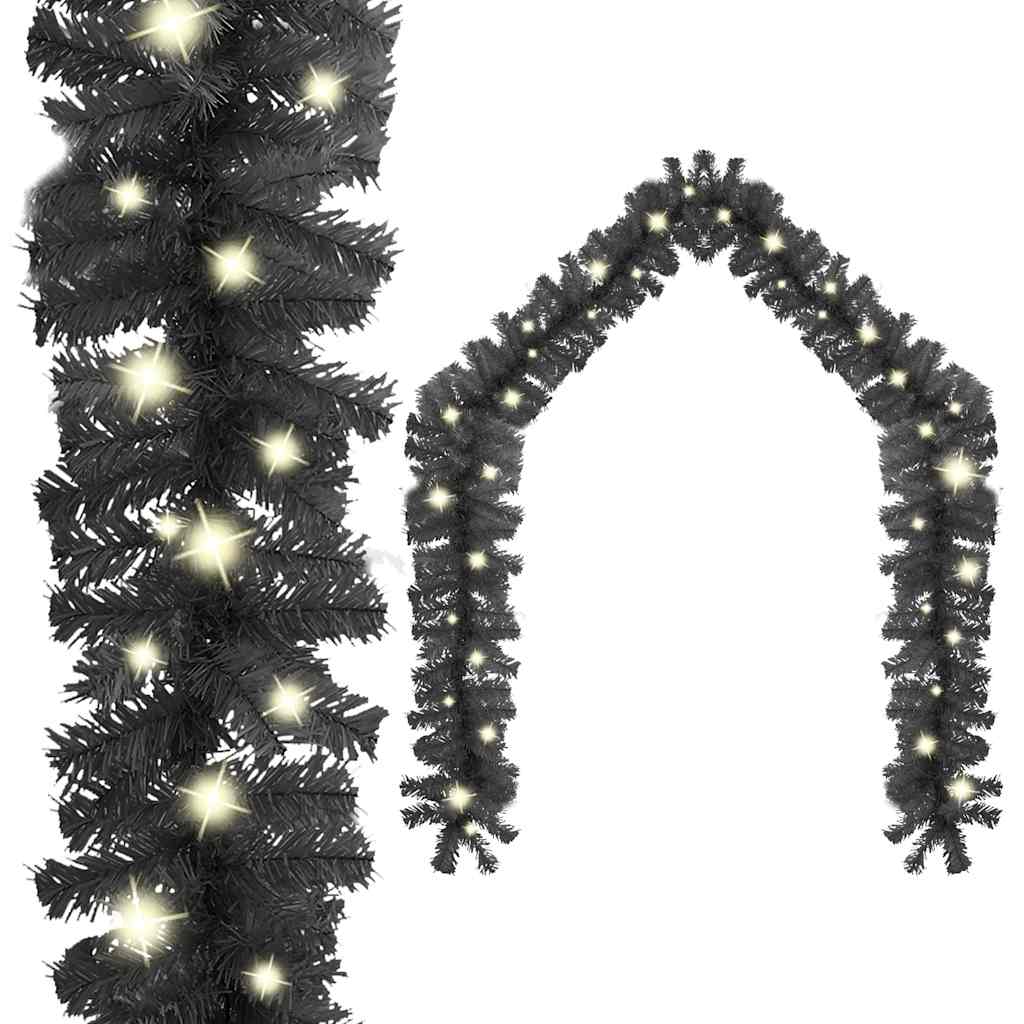 Vidaxl Garland de Noël avec des lumières LED 20 m noir