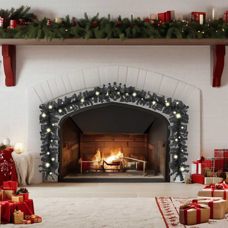 Vidaxl Garland de Noël avec des lumières LED 20 m noir