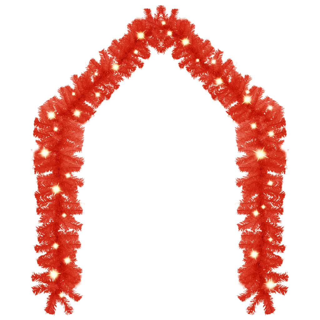 Vidaxl Garland de Noël avec des lumières LED 20 m rouge