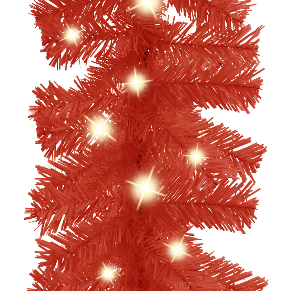 Vidaxl Garland de Noël avec des lumières LED 20 m rouge