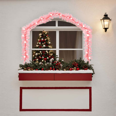 Vidaxl Garland de Noël avec lumières LED 10 m rose