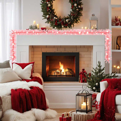 Vidaxl Garland de Noël avec des lumières LED 20 m rose
