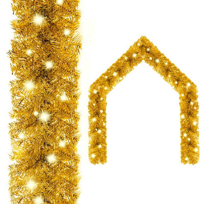 Vidaxl Garland de Noël avec lumières LED 10 m or colorés