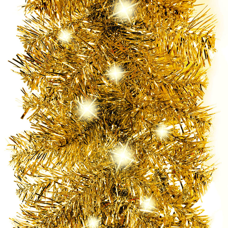 Vidaxl Garland de Noël avec des lumières LED 20 m de couleur or