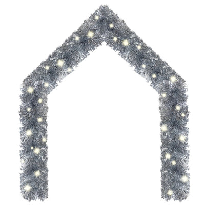 Vidaxl Garland de Noël avec lumières LED 10 m couleurs argentées