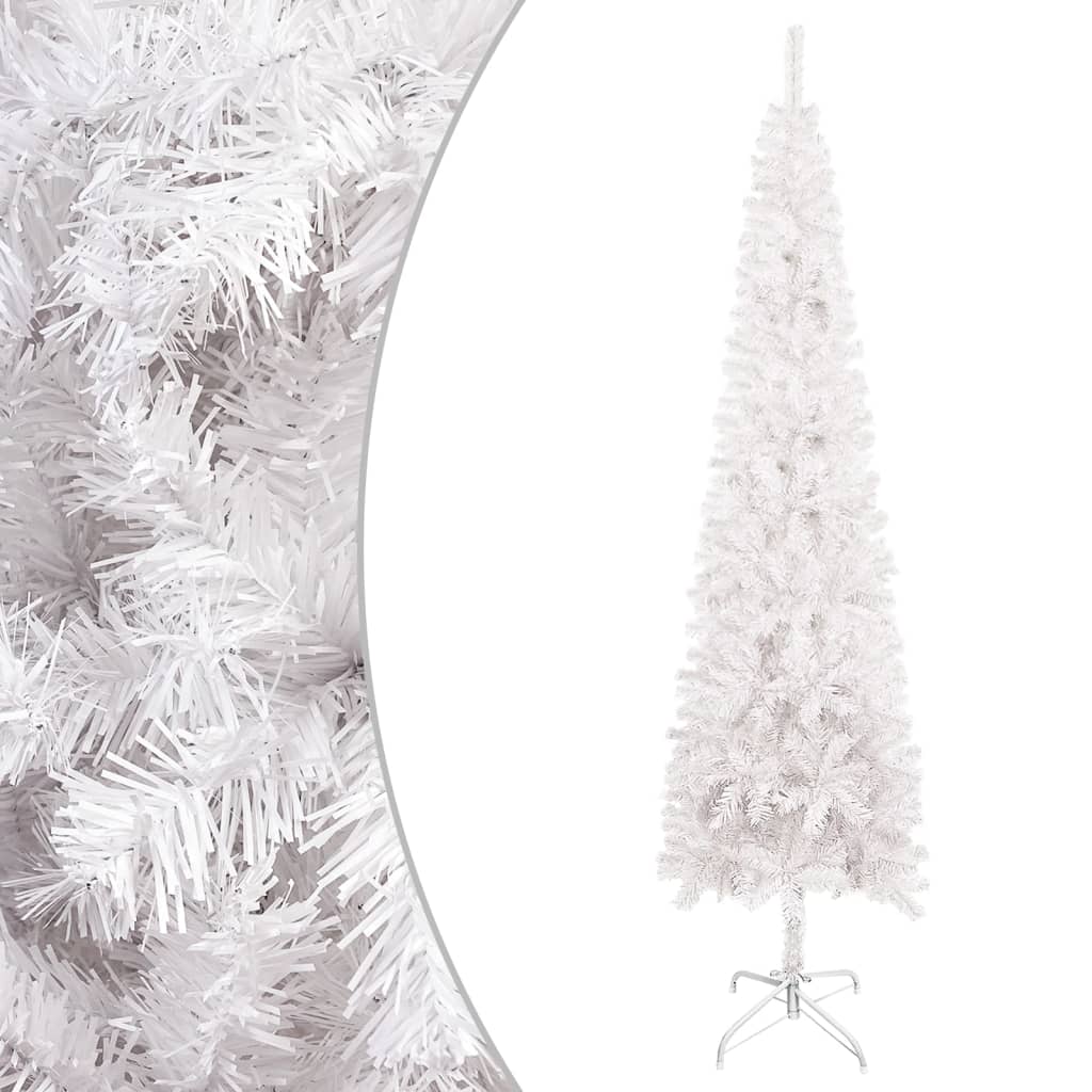 Vidaxl Treeur de Noël étroit 180 cm blanc