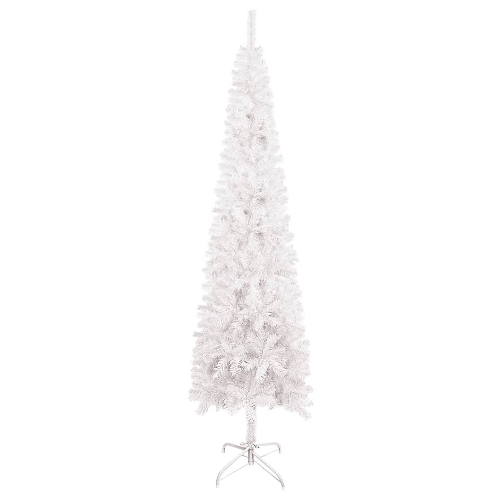 Vidaxl Treeur de Noël étroit 180 cm blanc