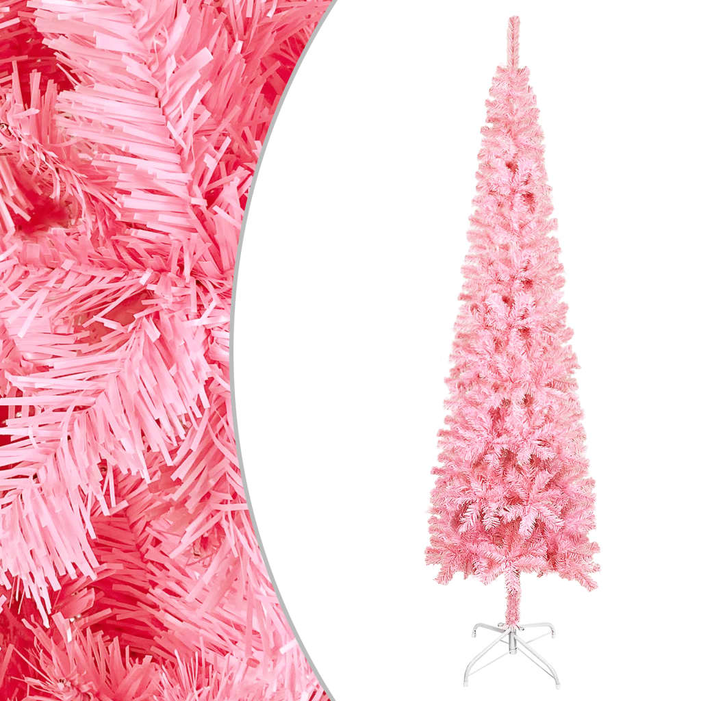Vidaxl Christmas Trear étroit 120 cm rose
