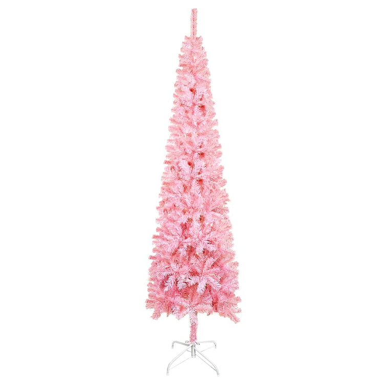 VidaXL Sapin de Noël étroit 180 cm rose