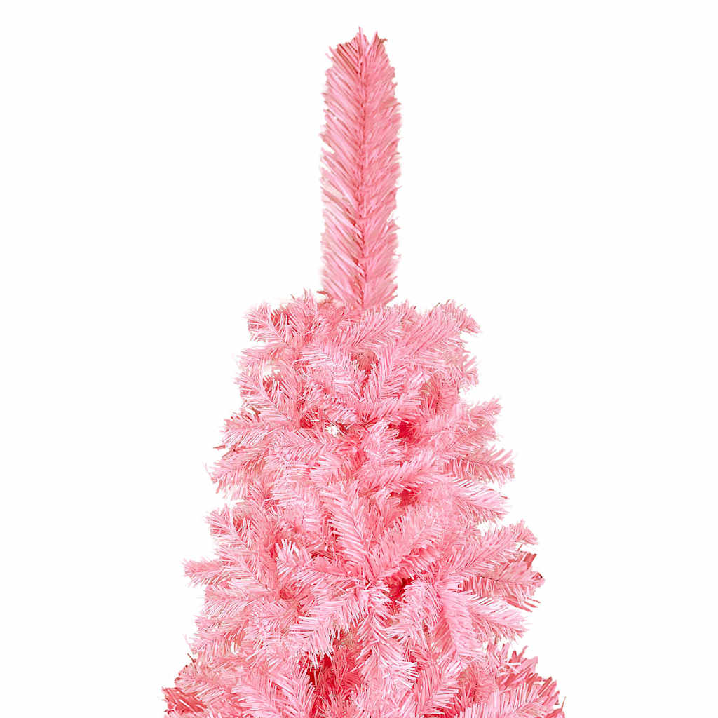 VidaXL Sapin de Noël étroit 180 cm rose