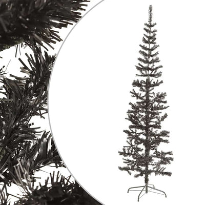 Vidaxl Christmas Trear étroit 210 cm noir