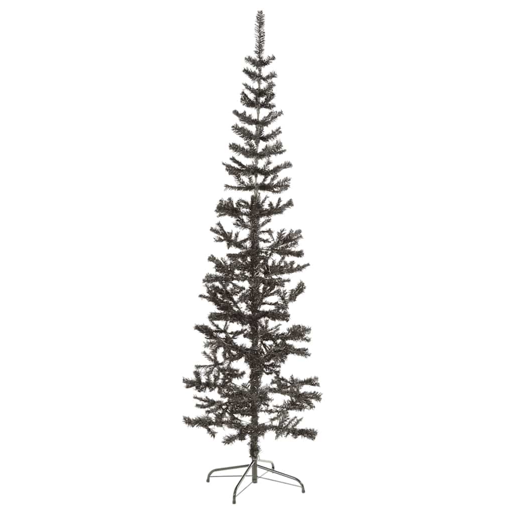 Vidaxl Treeur de Noël étroit 240 cm noir
