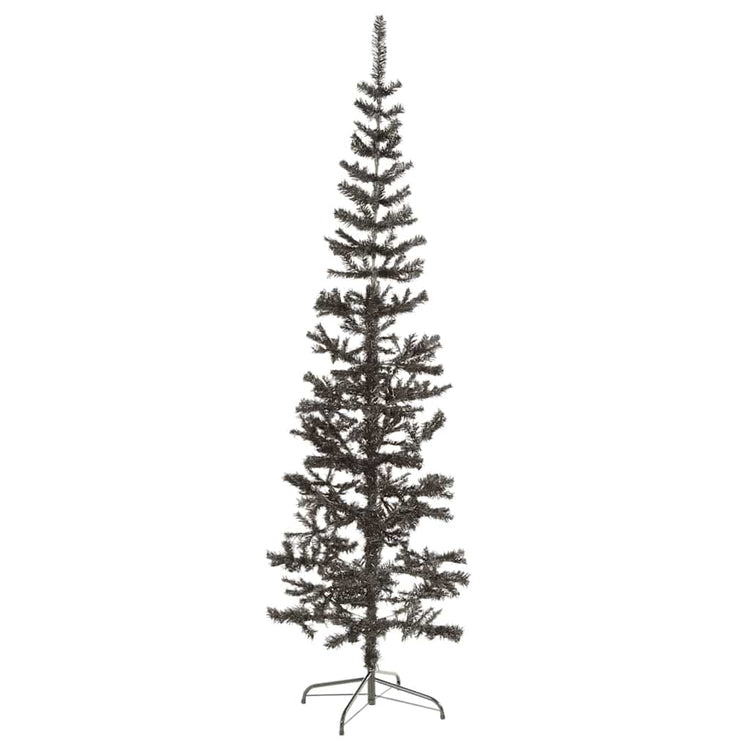 Vidaxl Treeur de Noël étroit 240 cm noir