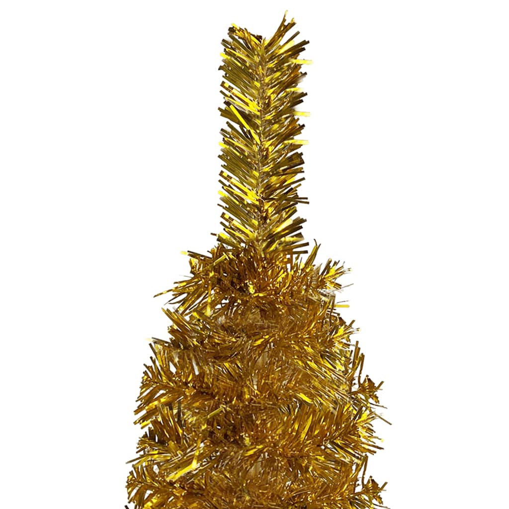 Vidaxl Christmas Trear étroit 210 cm de couleur or