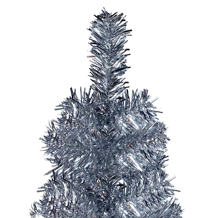 Vidaxl Christmas Trear étroit de 120 cm en argent couleur