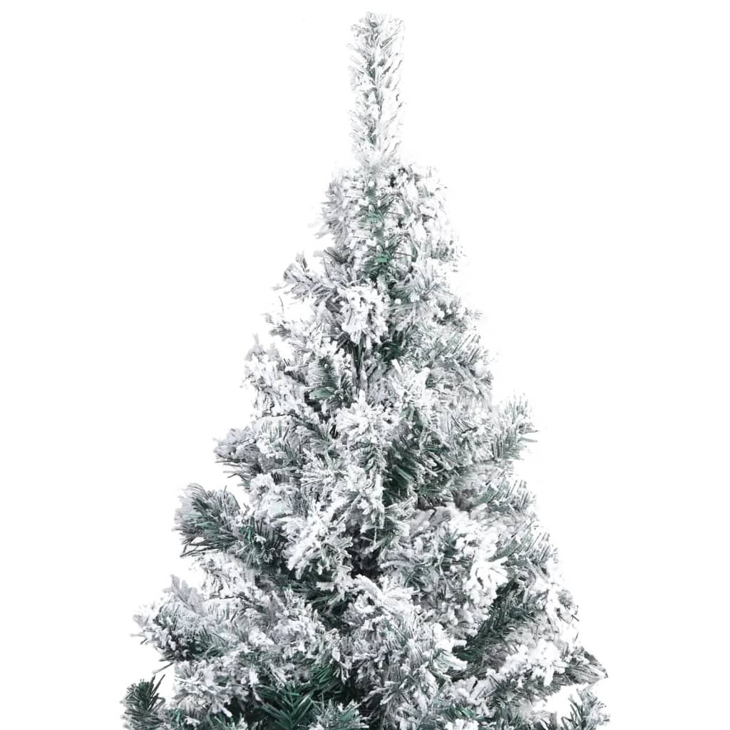 Vidaxl kunstkerstboom avec des flocons de neige 300 cm en PVC vert