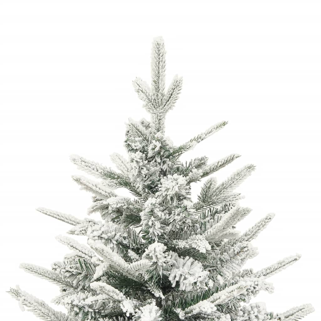 Vidaxl kunstkerstboom avec neige 120 cm en PVC et vert PE