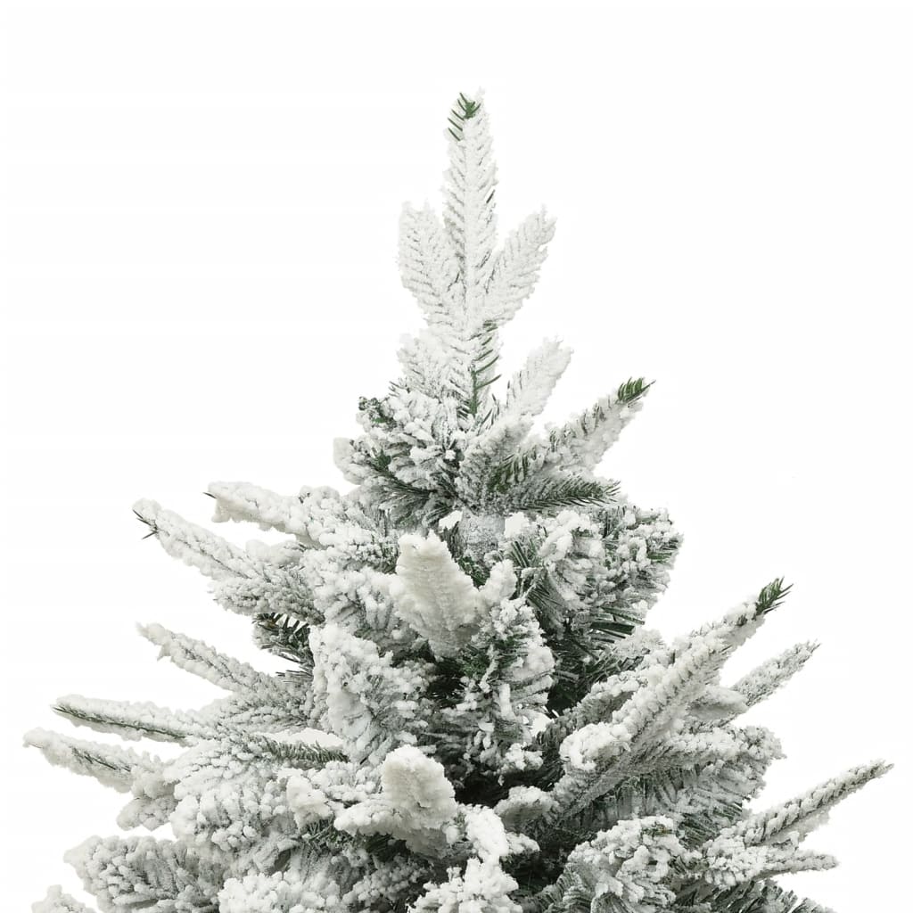 Vidaxl Kunstkerstboom avec des flocons de neige 150 cm en PVC et Green PE